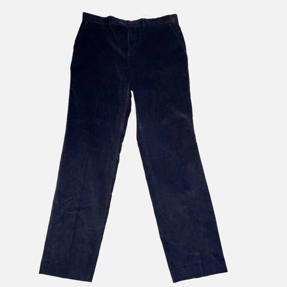 Lauren Ralph Lauren Corduroy Trousers- Men’s Size 36Wx34L -Dark Blue, Academia